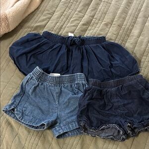 Stylish Blue Denim Kids Shorts bundle